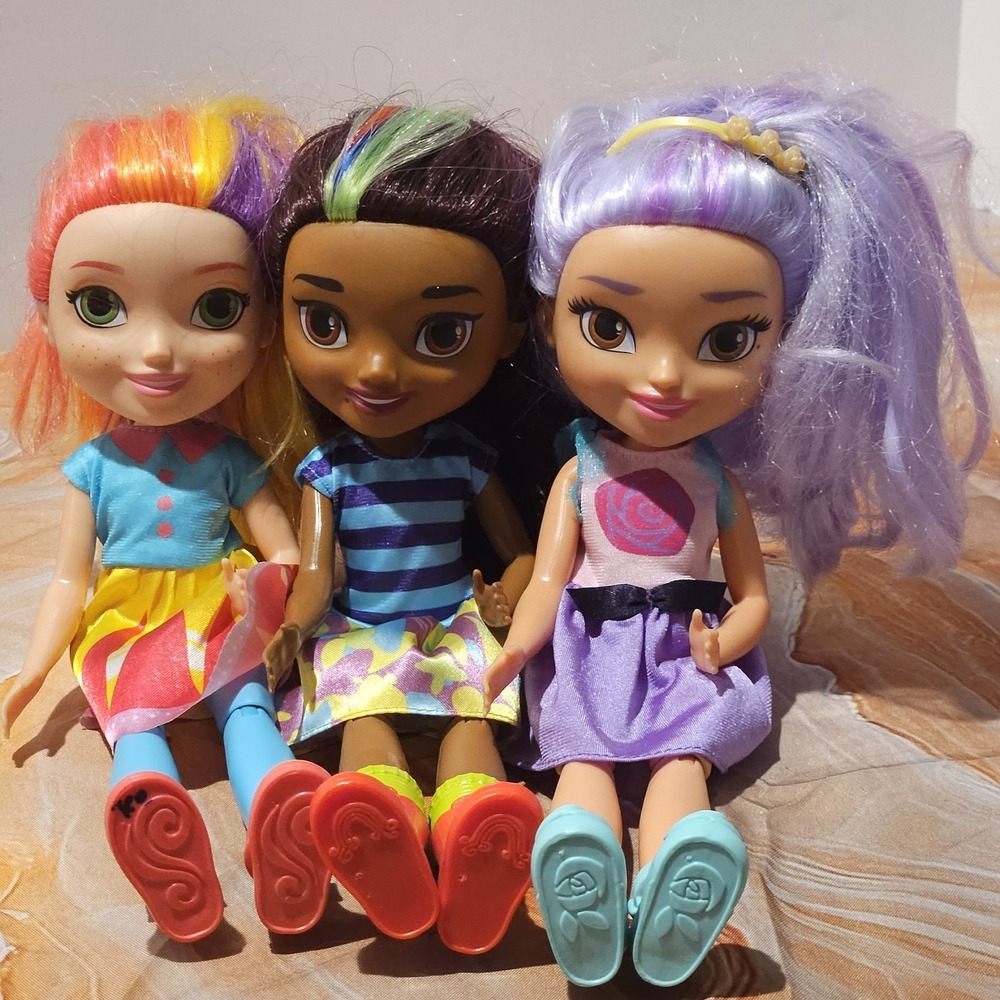 Nickelodeon Sunny Day Brush & Style Dolls Sunny Rox Blair 12" Set of 3